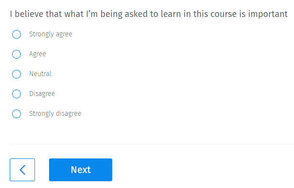 I believe that what I'm being asked to learn in this course is important