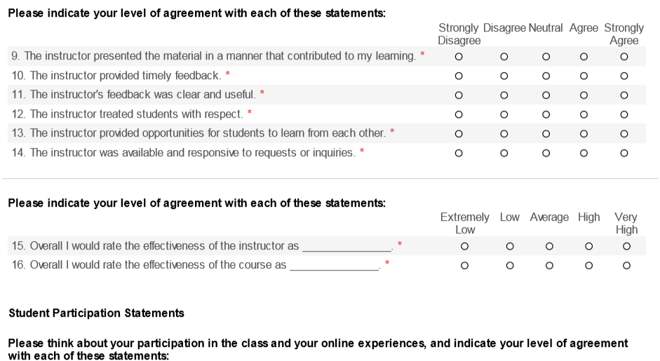 student survey