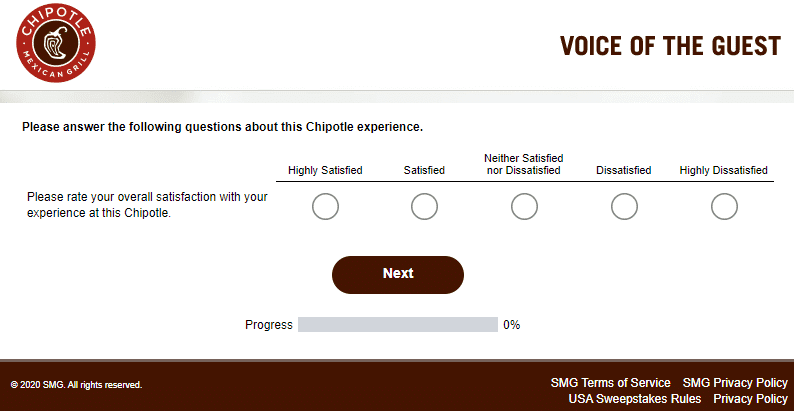 Chipotle Customer satisfaction Survey 