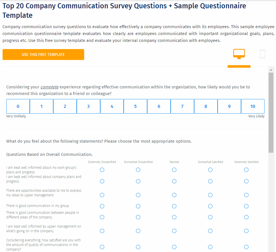 شركة اتصالات - تقييم - مسح - قالب - QuestionPro