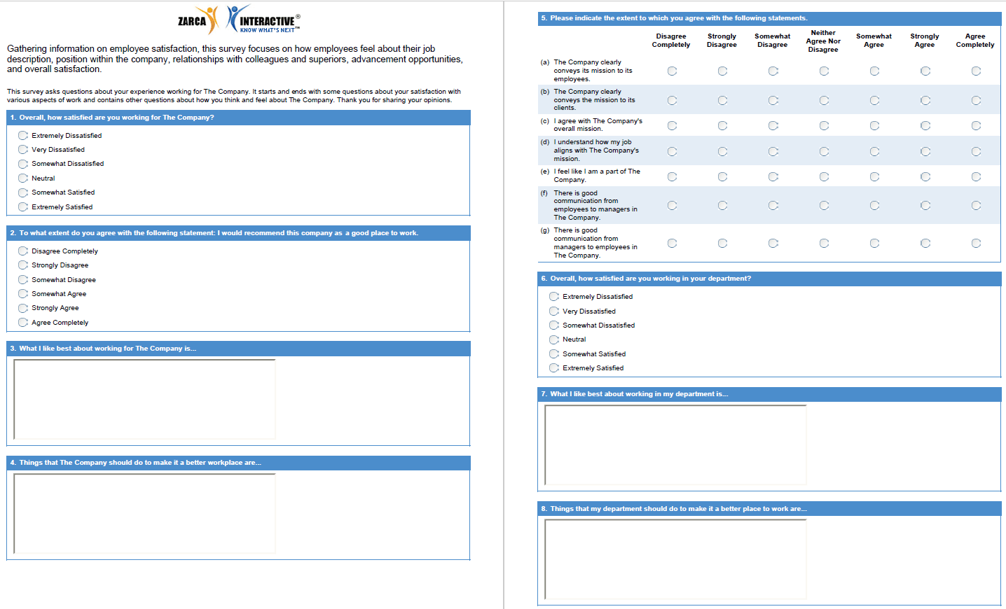 Indagine sulla soddisfazione dei dipendenti-template-zarca