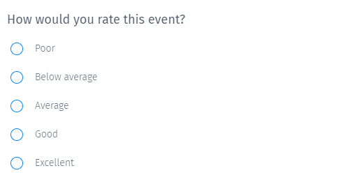 event satisfaction survey questions