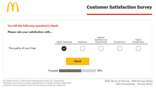 Mall för kundnöjdhetsundersökning online