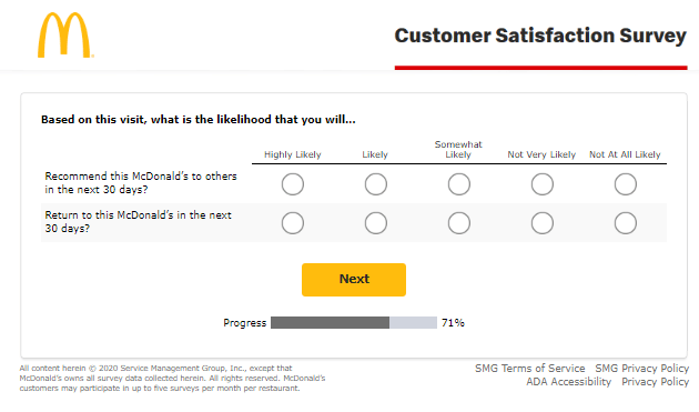 Modello di indagine sulla soddisfazione dei clienti