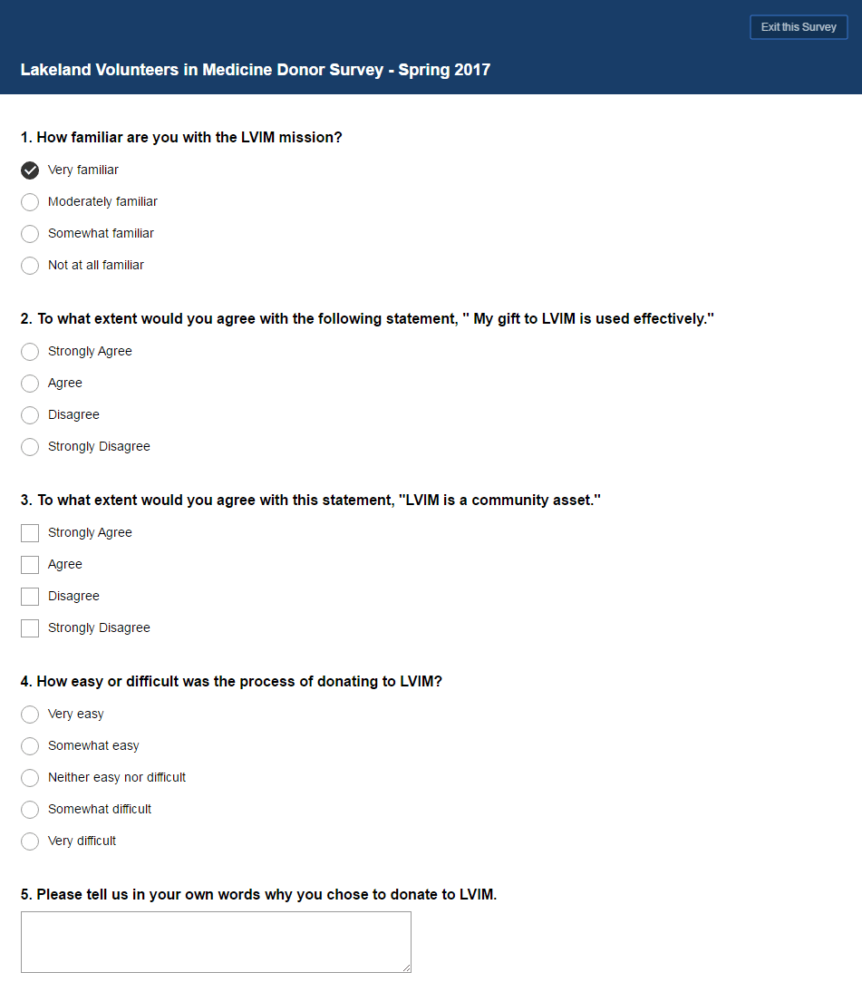 ボランティア医学寄付金調査