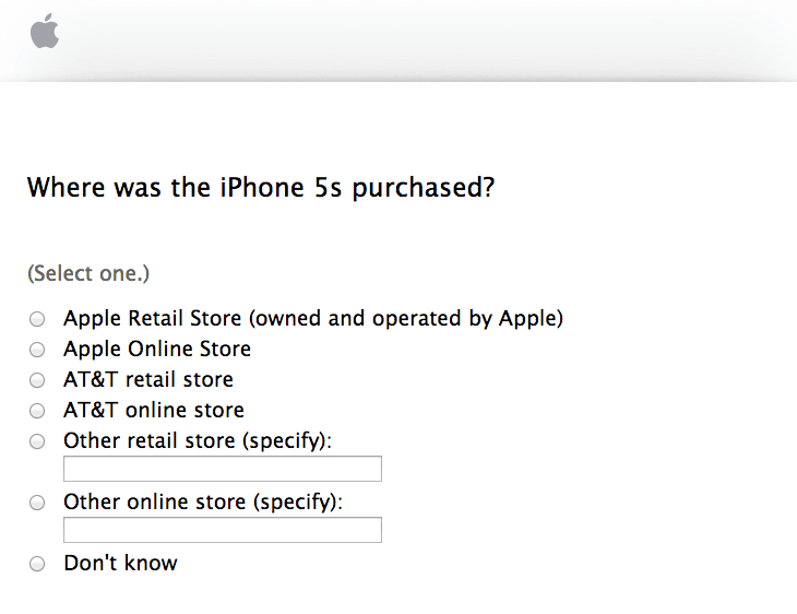 Apple Customer feedback Survey 