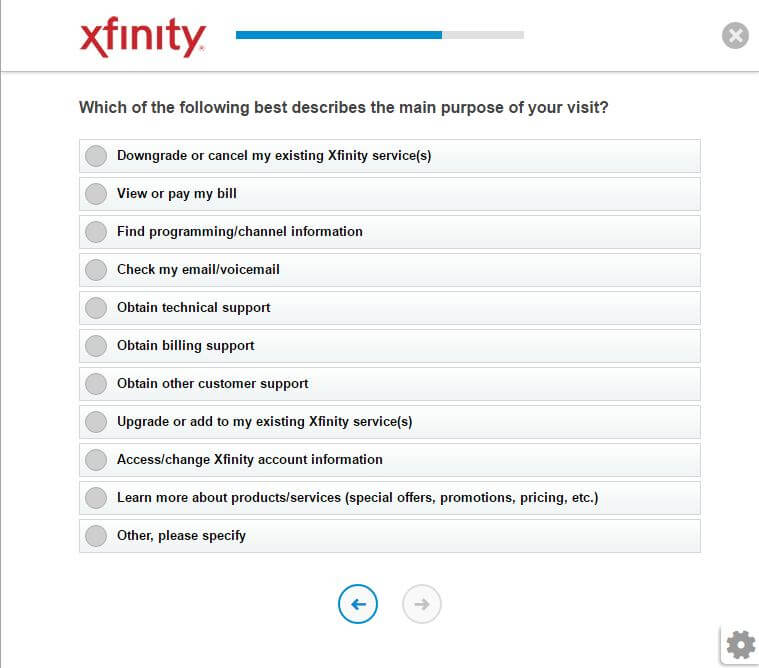 xfinity Customer feedback Survey 