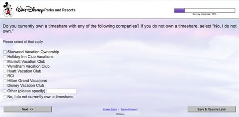 Disney Customer feedback Survey templates
