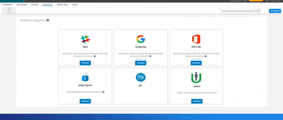 configuracion de la integración QuestionPro y Ultipro