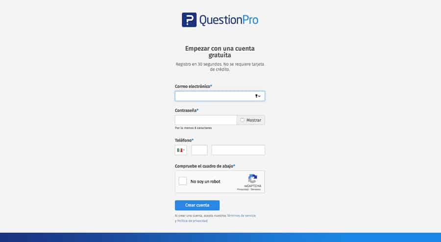 Pasos para configurar el creador de test online