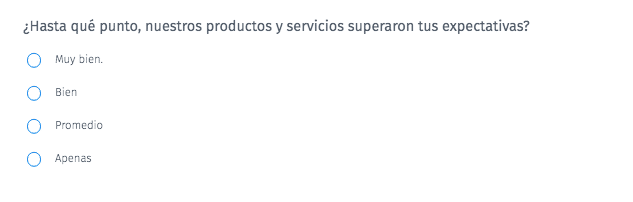 2. ¿Hasta qué punto, nuestros productos y servicios superaron tus expectativas?