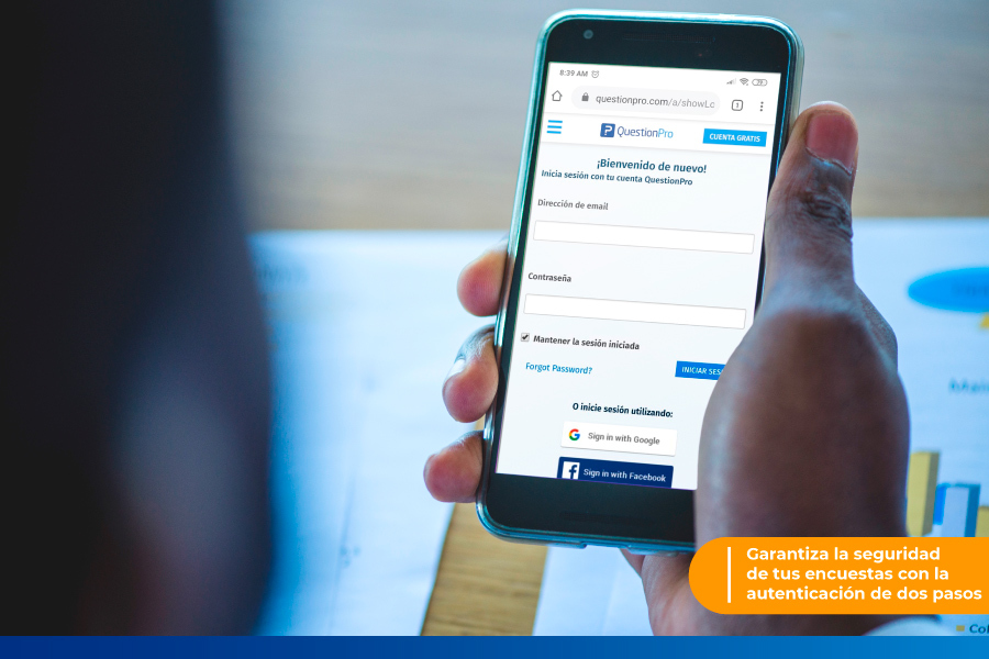 autenticación de dos pasos en encuestas