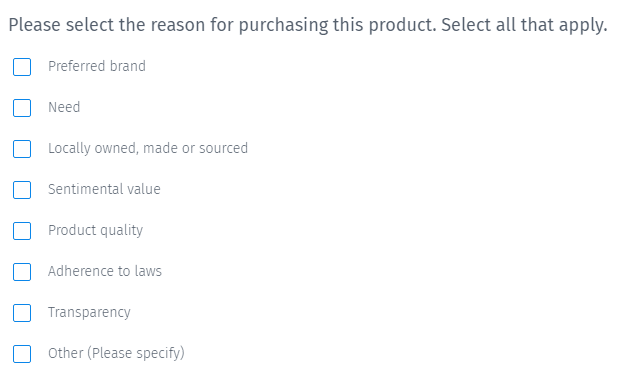 question à choix multiple