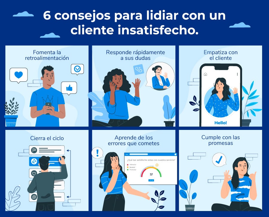 Consejos para lidiar con un cliente insatisfecho