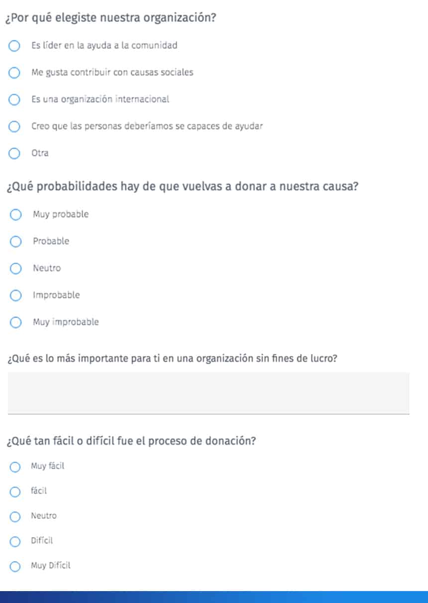 ejemplos de preguntas para encuestas sociales