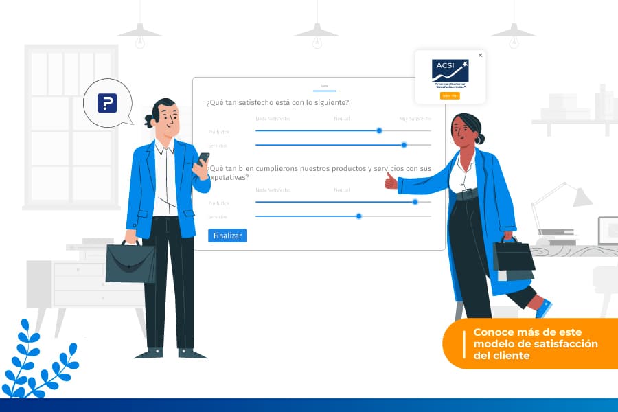 índice de satisfacción del cliente estadounidense (ACSI)