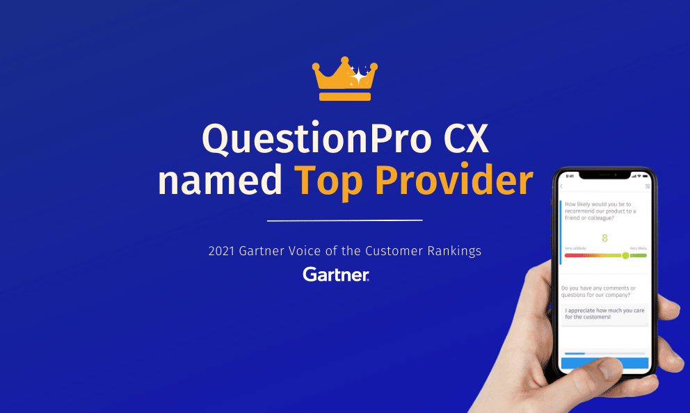 QuestionPro Named Top Provider