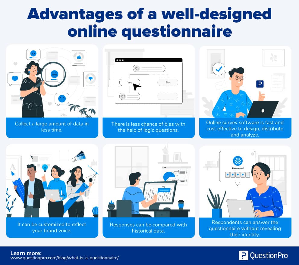 advantages of using questionnaires in research