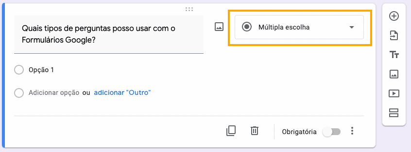 pesquisa online com o formulários google