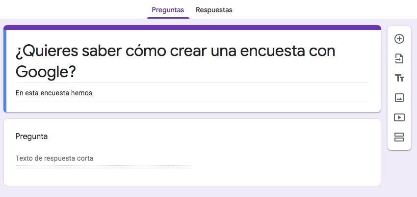 cómo crear una encuesta con google