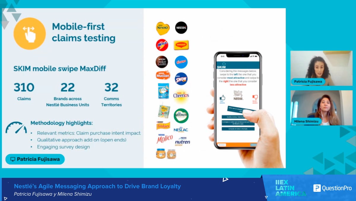Patricia Fujisawa, Research Manager en SKIM y Milena Shimizu, Consumer & Marketplace Insight Manager Nestlé
