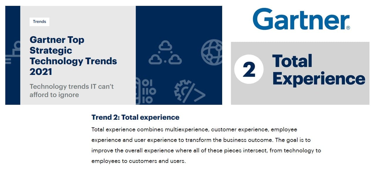 Gartner y las tendencias del TOTAL EXPERIENCE