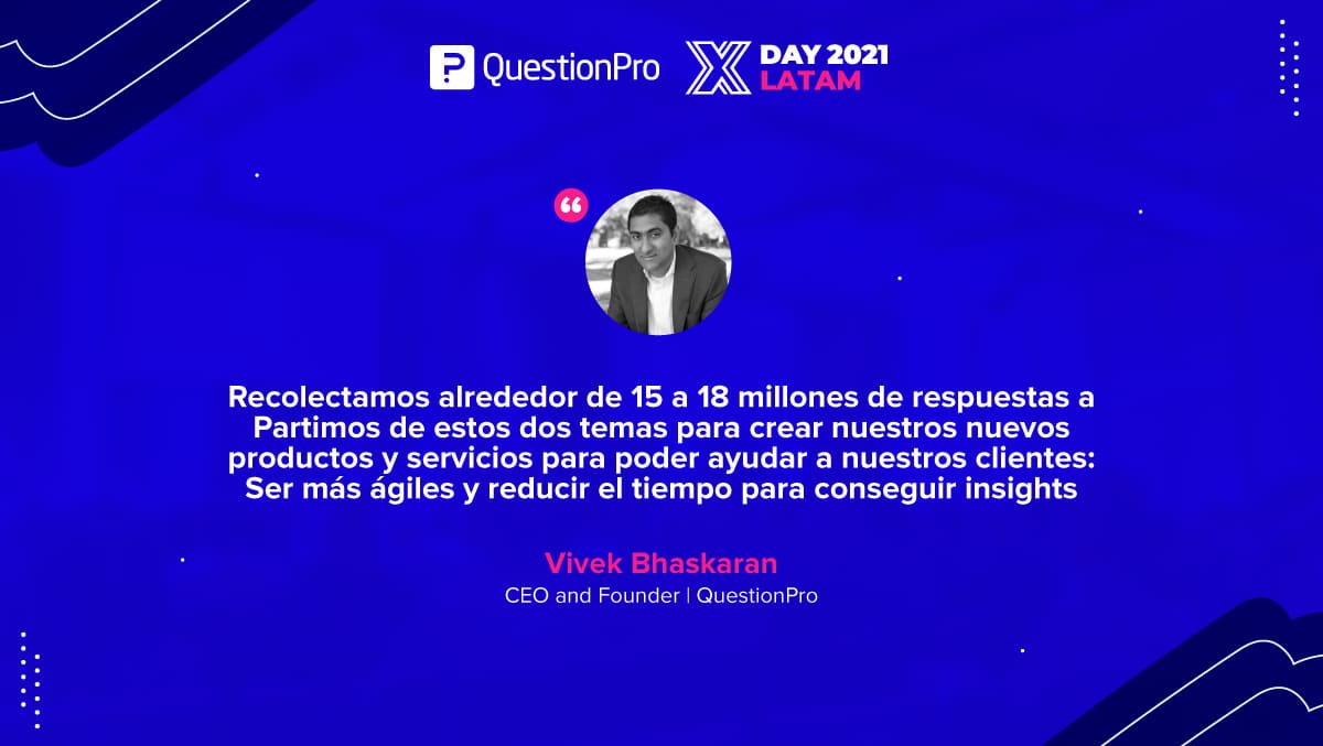 Vivek Bhaskaran, fundador y CEO de QuestionPro