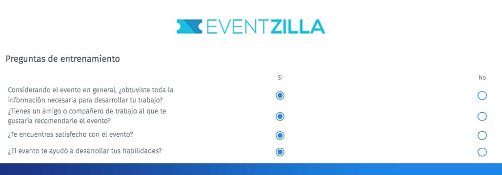 encuesta eventzilla