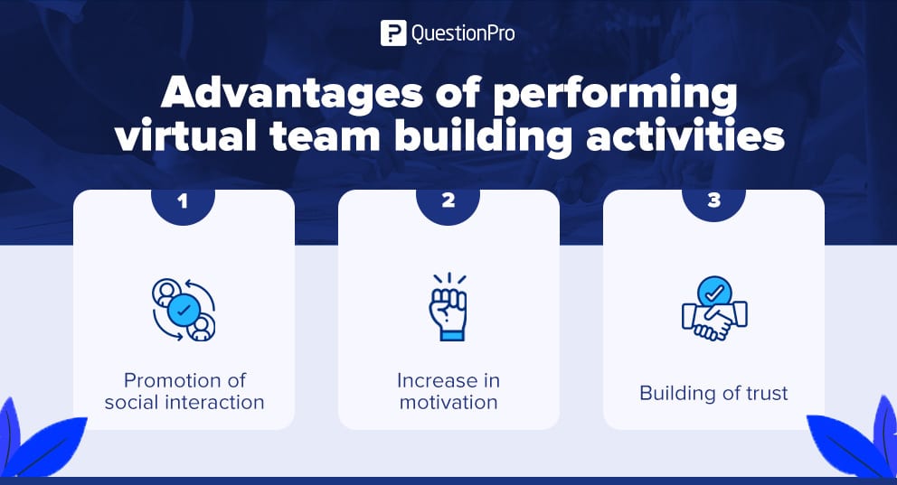 advantages of virtual team building activities