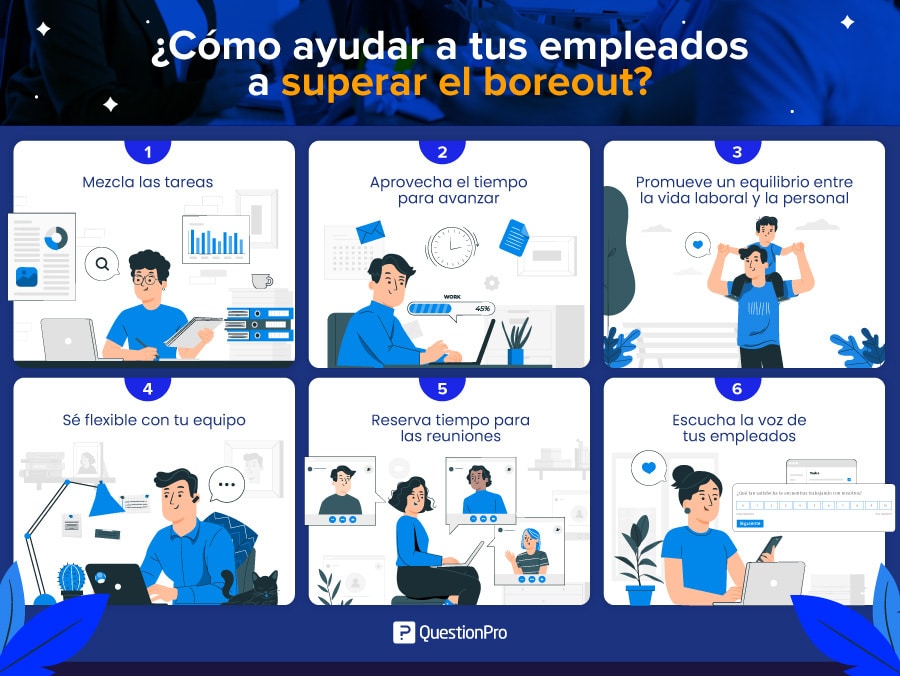 como ayudar a empleados con síndrome boreout