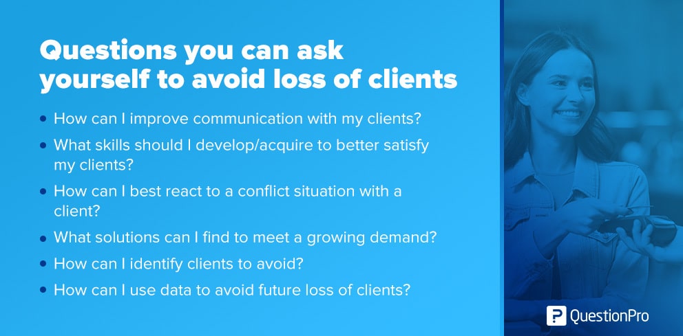 question to avoid client loss