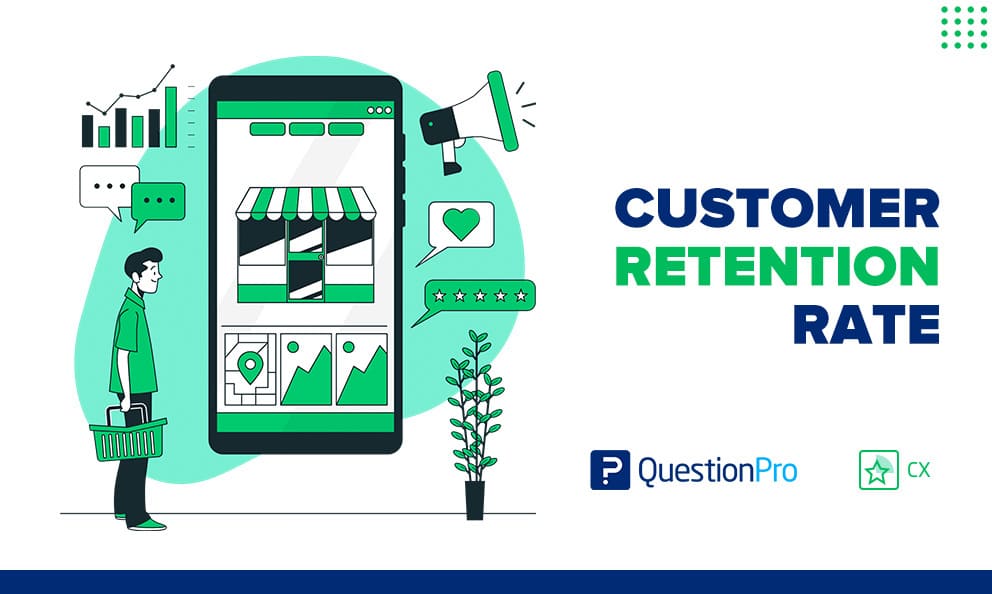 The customer retention rate is an indicator that measures the percentage of customers that a company retains for a given period of time.
