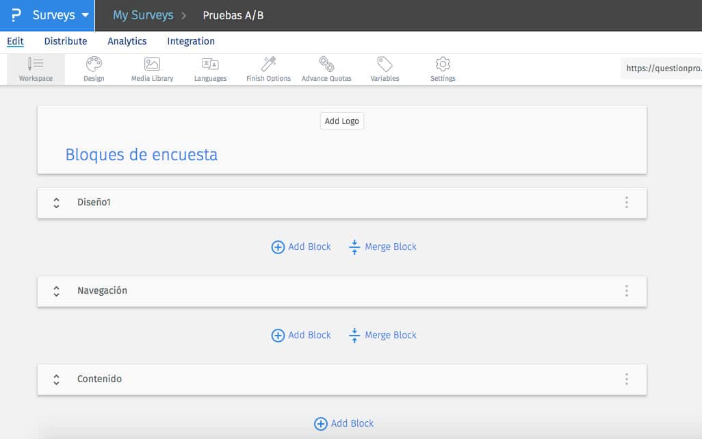 prueba A/B con encuestas