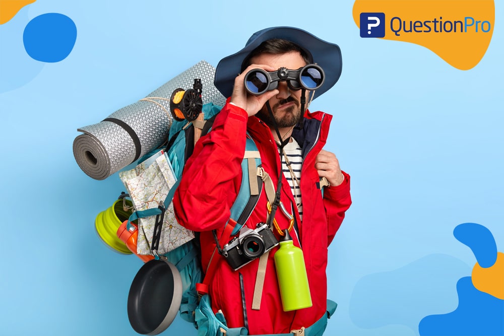 pesquisa de turismo com o software da QuestionPro