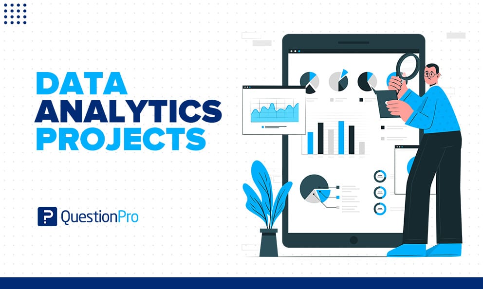 Data analytics projects show the whole process of analytics, from finding sources of data to cleaning and analyzing data.