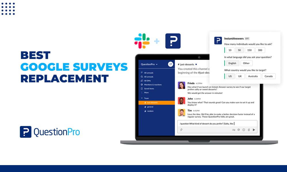 As of November 1, the Google Surveys platform will no longer be available to the public. Let's discuss the best Google Surveys Replacement.