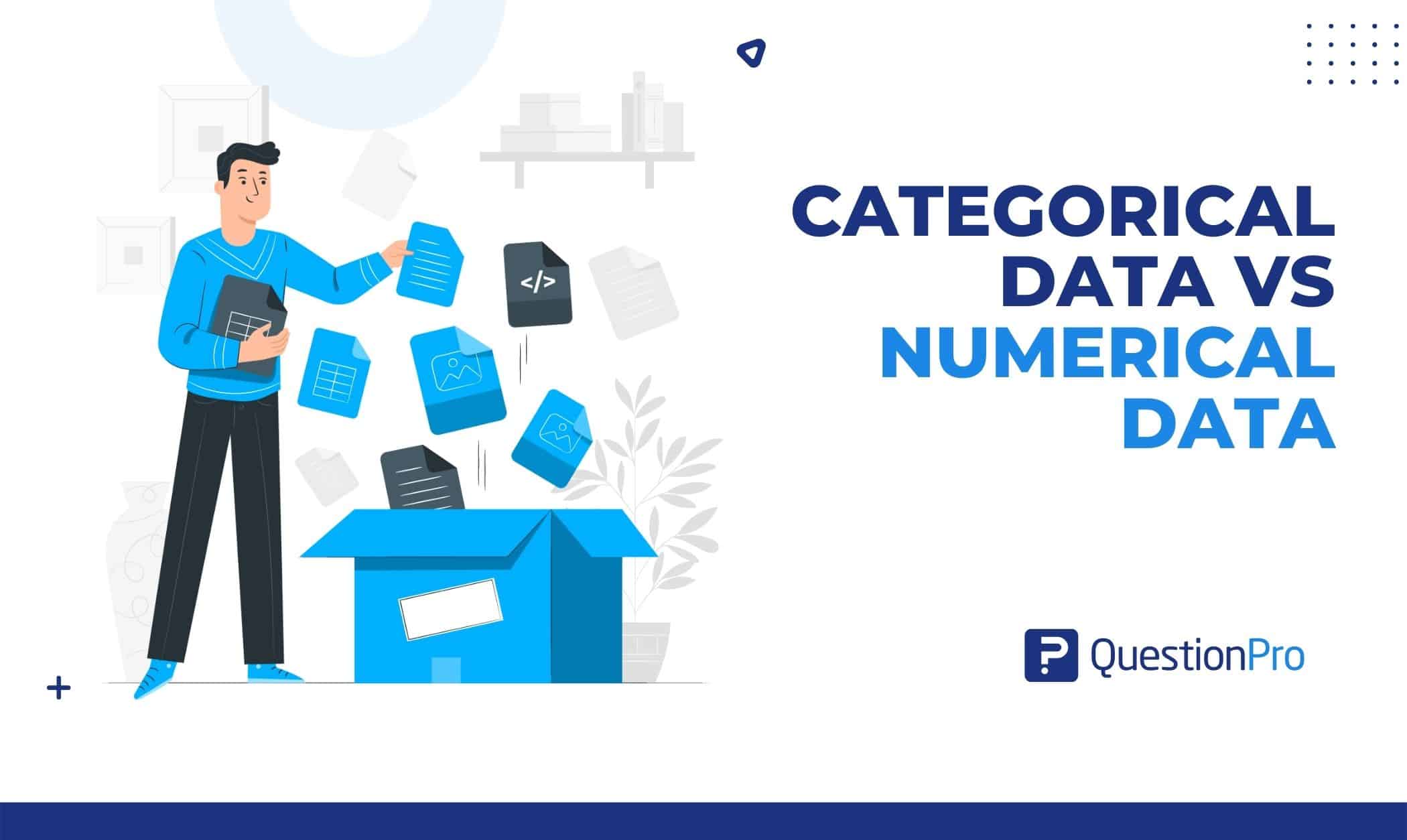 Data can have numerical values for numerical and categorical data. It is easier to grasp. Let's explore categorical data vs numerical data.