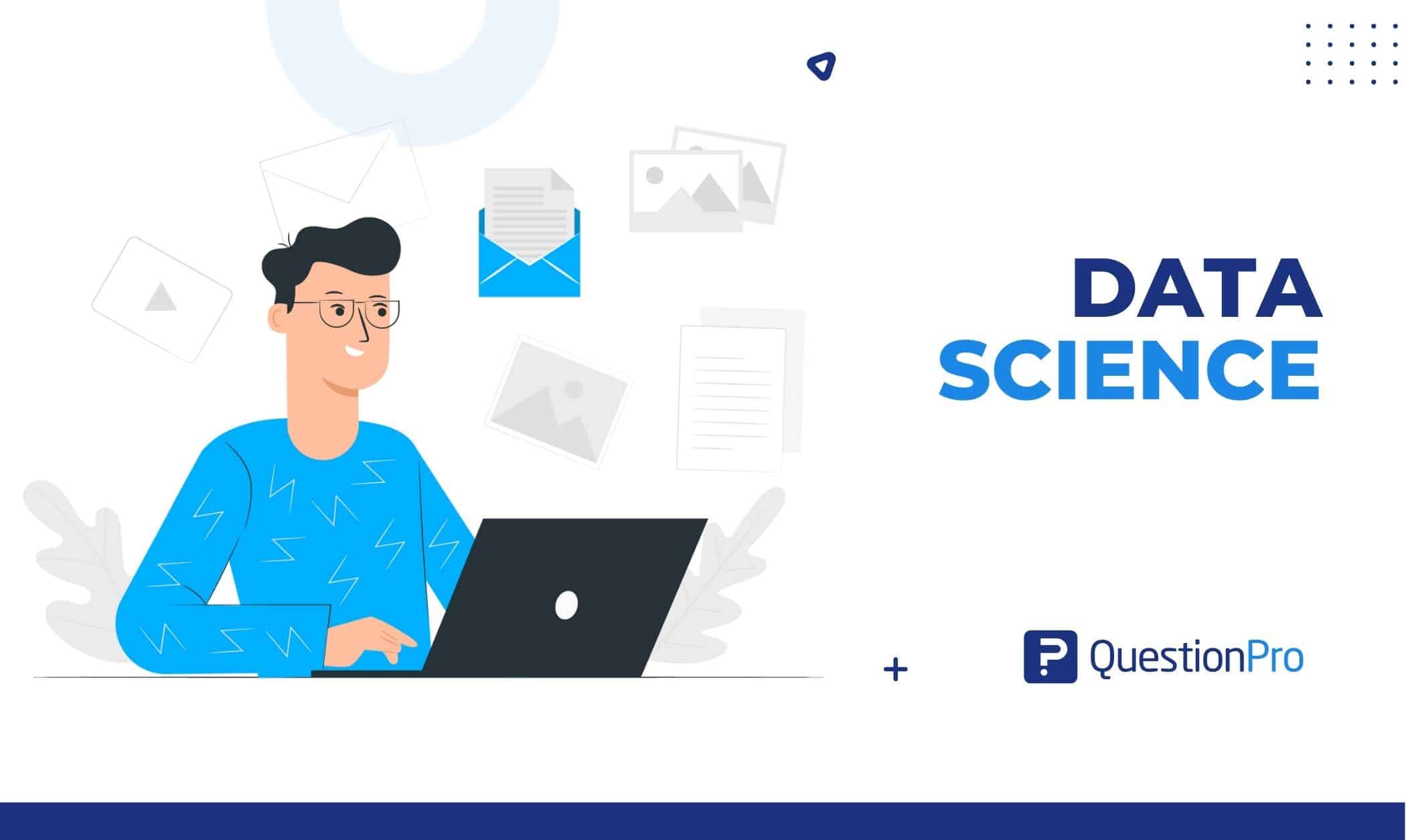 Data science analyzes structured and unstructured data using scientific methodologies. This lets data scientists answer important questions.