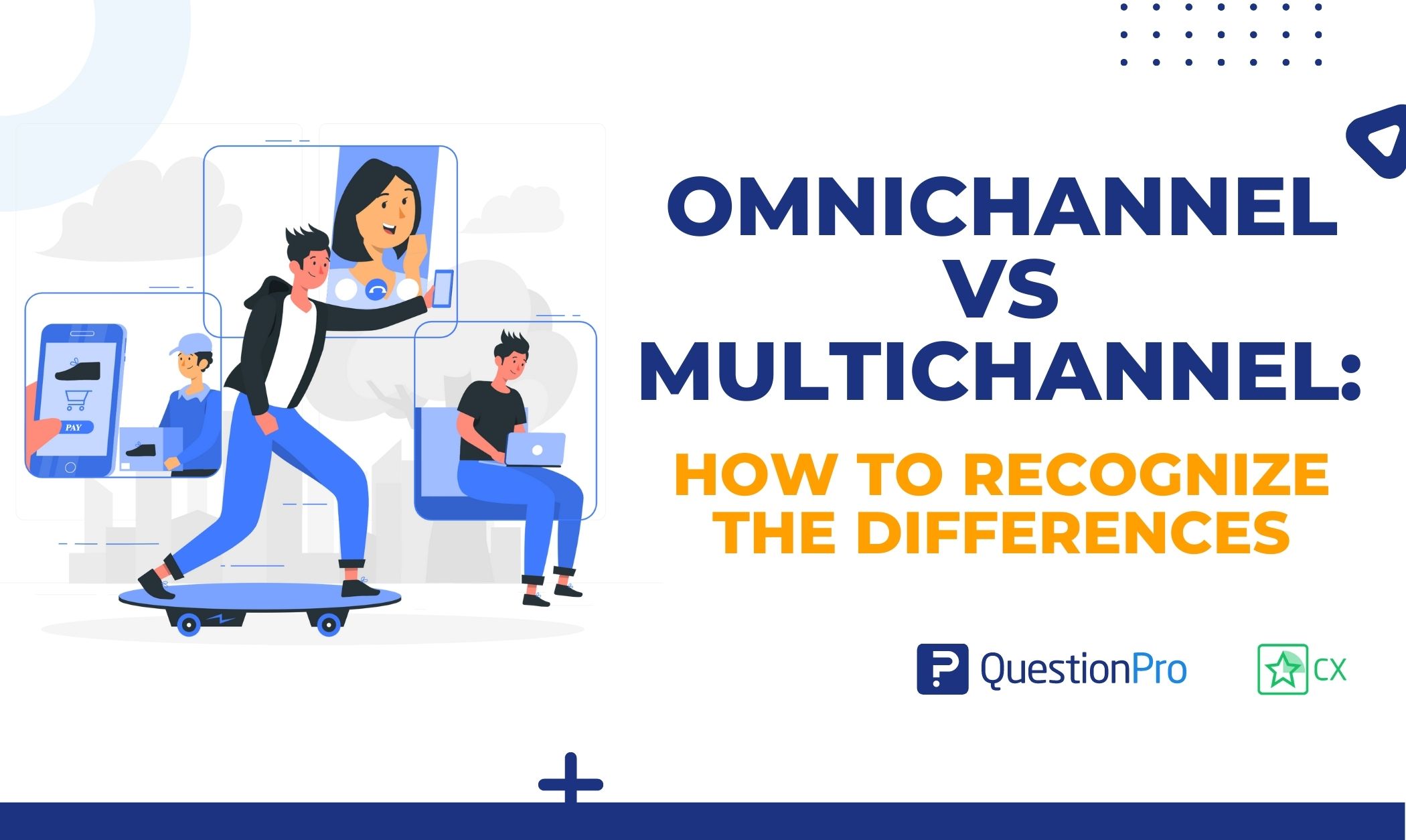 How to recognize the differences between Omnichannel vs Multichannel? One involves several channels, the other is multidirectional. Let's go.