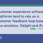 Customer experience software platforms tend to rely on a customer feedback loop based on two emotions: Delight and Rage. Let's discuss it.