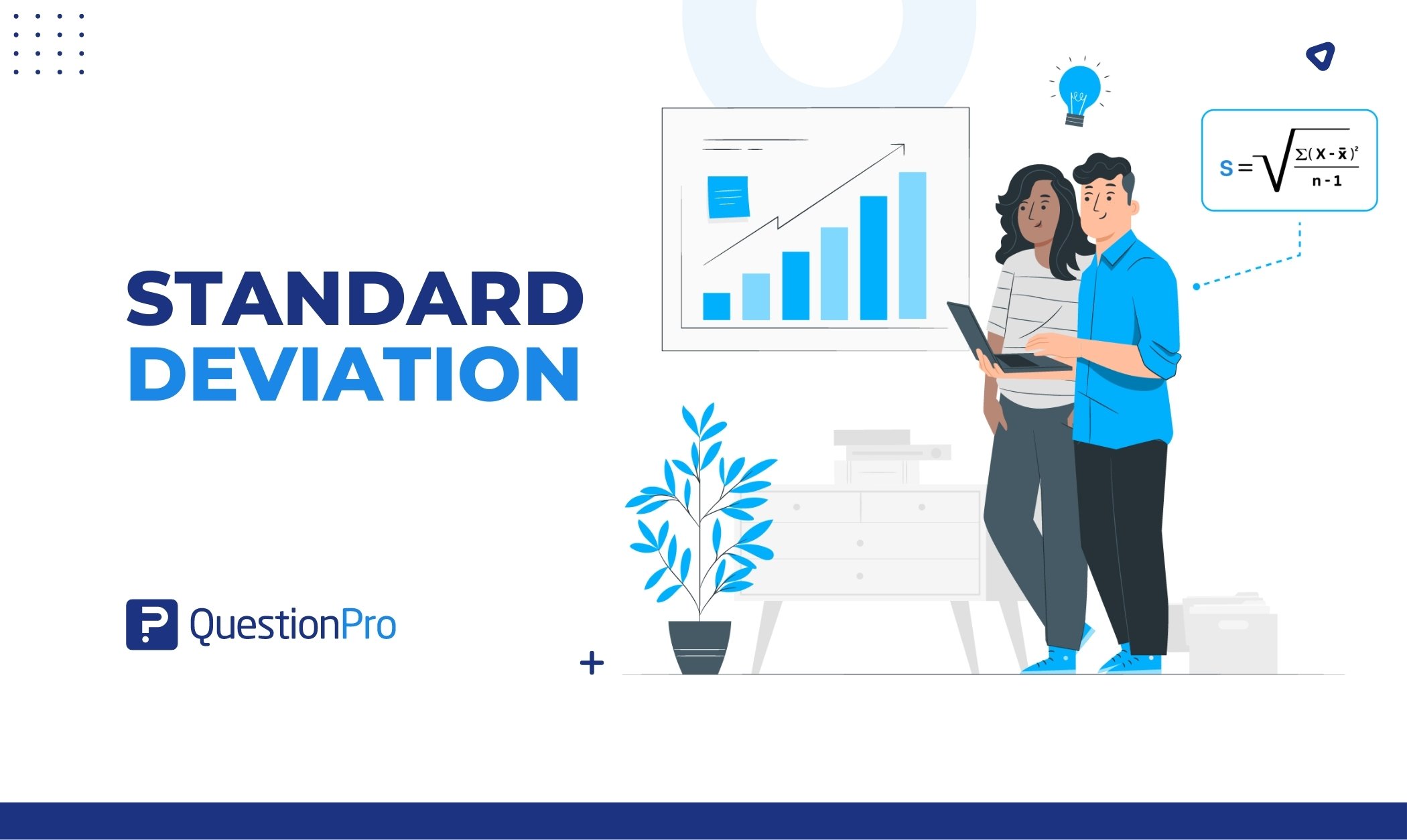 The standard deviation measures descriptive statistics variability. It is for calculating difference between individual data and the mean.