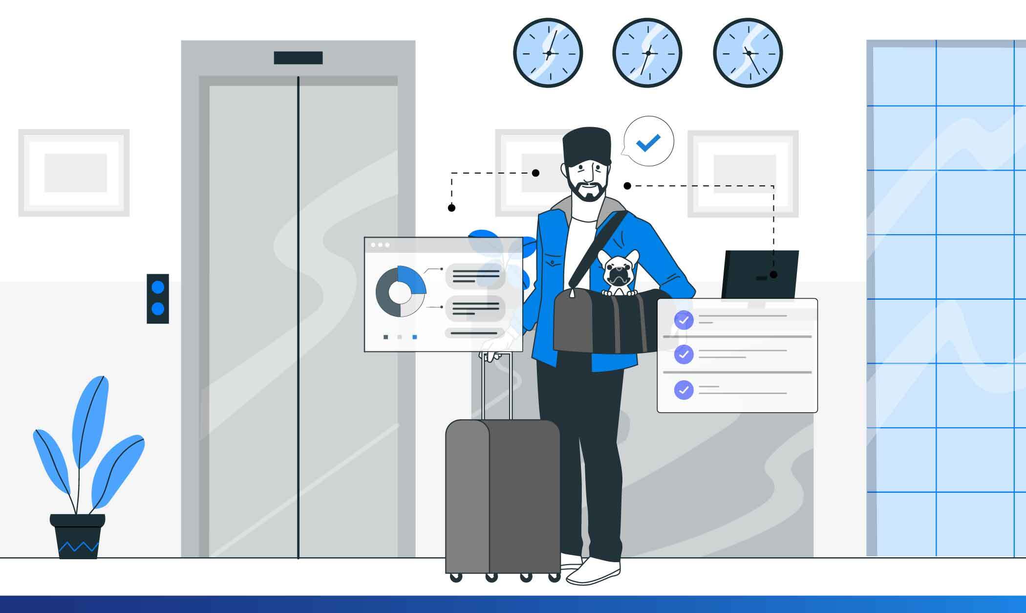 customer journey map de un hotel