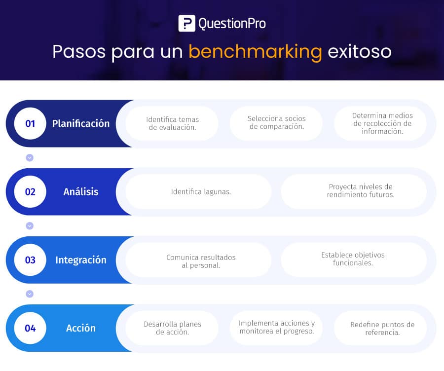 pasos del benchmarking