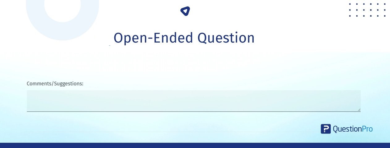 open ended question