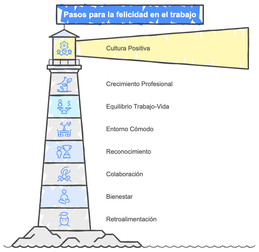 pasos para lograr la felicidad en el trabajo