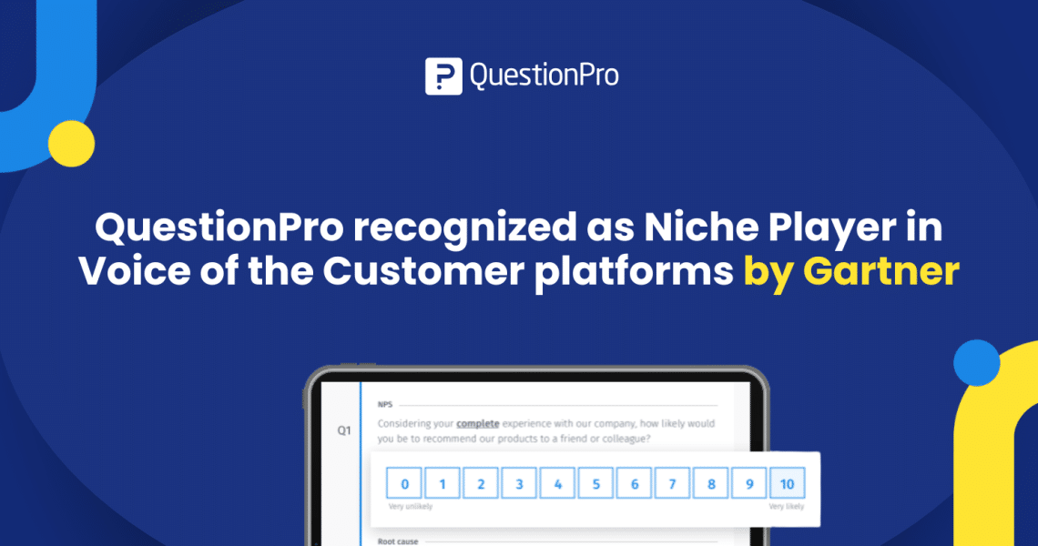 Gartner Recognizes QuestionPro in Latest Critical Capabilities Report for Voice of the Customer 2025