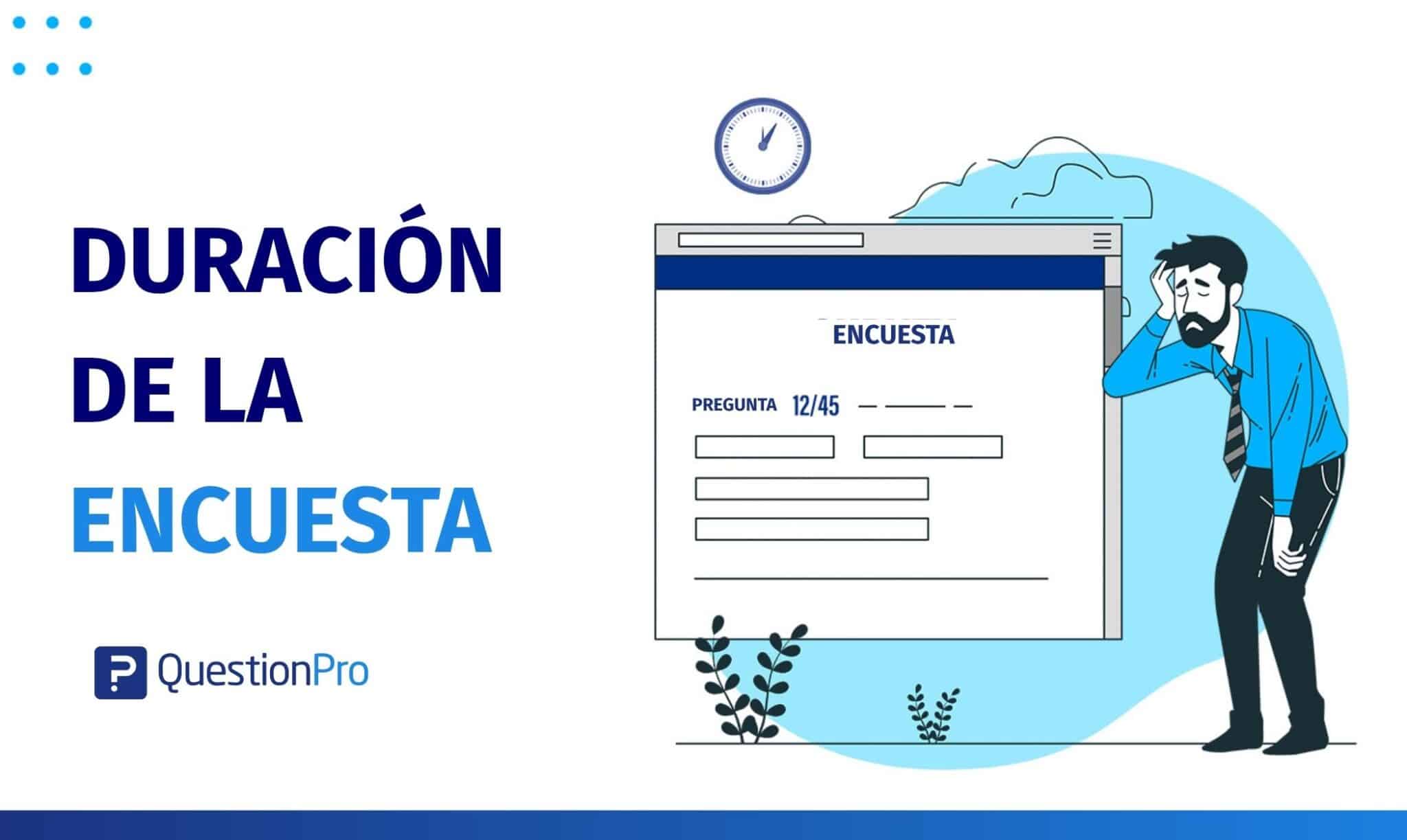 duración de la encuesta