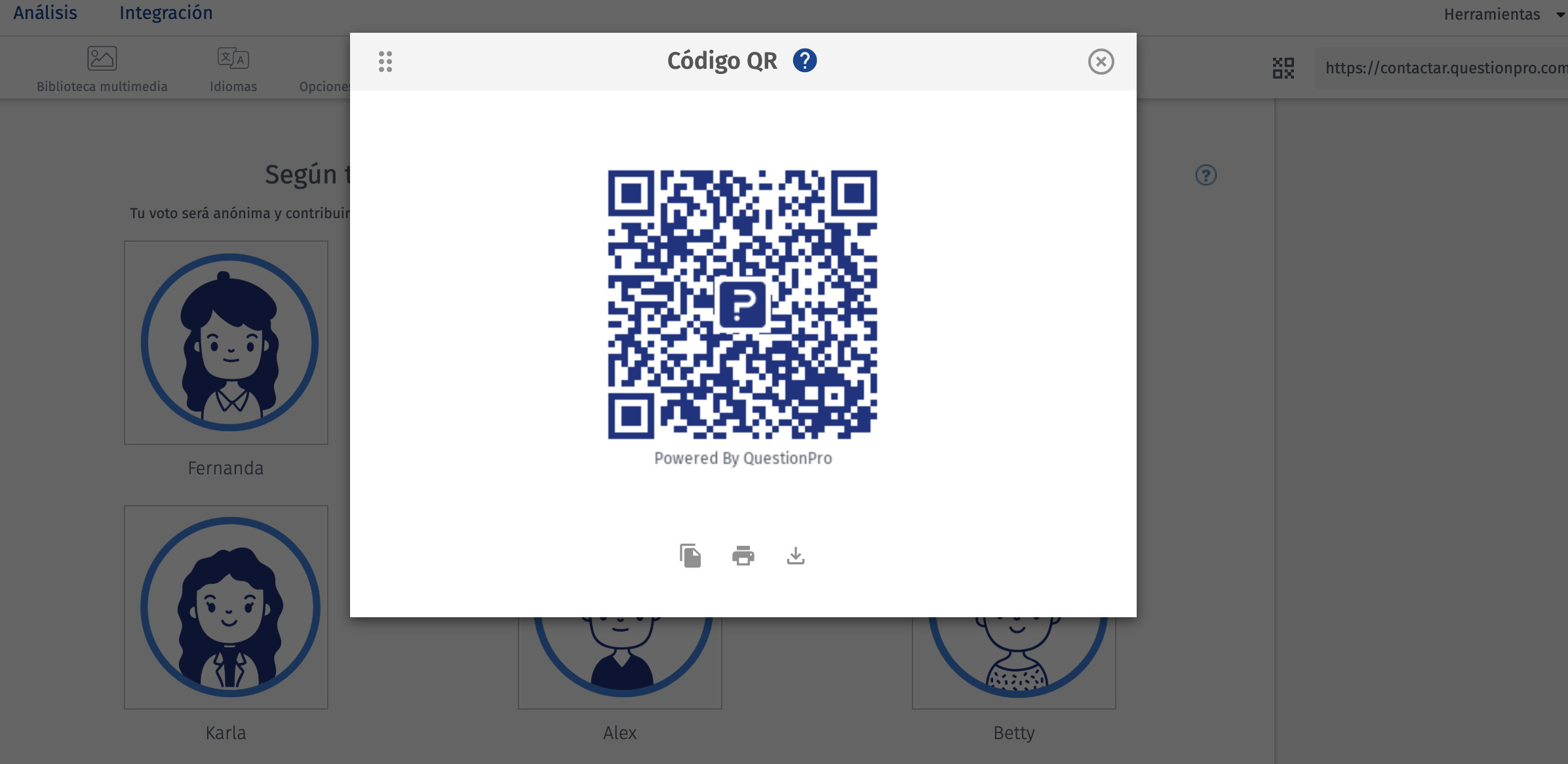código qr para acceder a encuesta