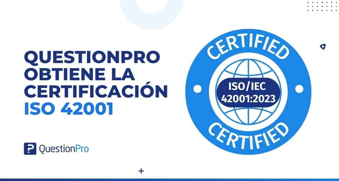 QuestionPro obtiene la certificación ISO 42001
