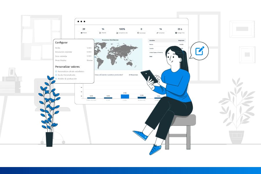 Como personalizar dashboard de pesquisa?